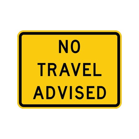 Sign Solutions Usa 18 in Height, 24 in Width, Aluminum, Horizontal Rectangle DUS08HYE2418W70-4